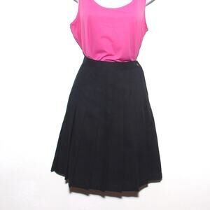 Vintage 90s Michael & Co black pleated schoolgirl skirt 10